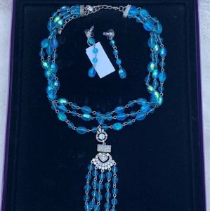 Suzanne somers collection necklace and earrings set